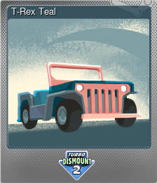 Series 1 - Card 6 of 8 - T-Rex Teal