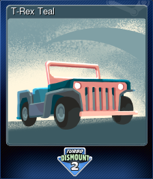 Series 1 - Card 6 of 8 - T-Rex Teal
