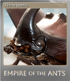 Series 1 - Card 2 of 7 - Rhino beetle