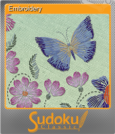 Series 1 - Card 3 of 5 - Embroidery