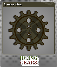 Series 1 - Card 2 of 15 - Simple Gear