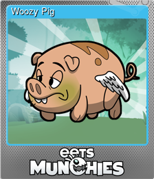 Series 1 - Card 6 of 6 - Woozy Pig