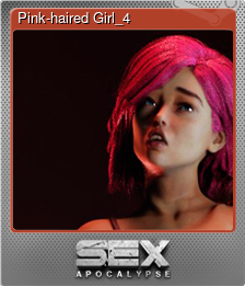 Series 1 - Card 4 of 5 - Pink-haired Girl_4