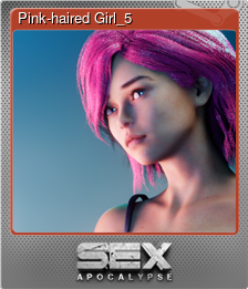 Series 1 - Card 5 of 5 - Pink-haired Girl_5