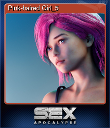 Series 1 - Card 5 of 5 - Pink-haired Girl_5