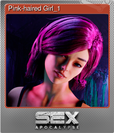 Series 1 - Card 1 of 5 - Pink-haired Girl_1