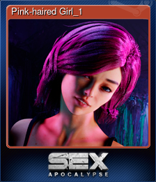 Series 1 - Card 1 of 5 - Pink-haired Girl_1