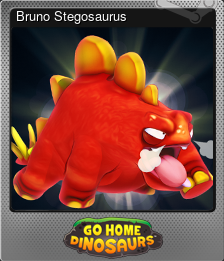 Series 1 - Card 3 of 8 - Bruno Stegosaurus