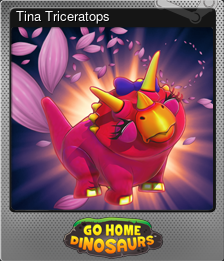 Series 1 - Card 4 of 8 - Tina Triceratops