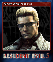 Series 1 - Card 9 of 9 - Albert Wesker (RE5)