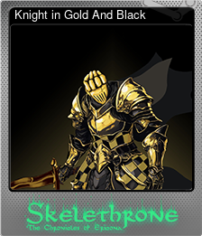 Series 1 - Card 2 of 10 - Knight in Gold And Black