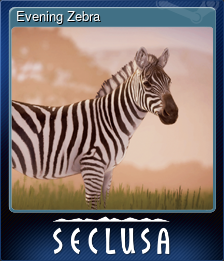 Series 1 - Card 2 of 8 - Evening Zebra