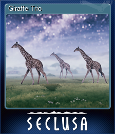 Series 1 - Card 5 of 8 - Giraffe Trio