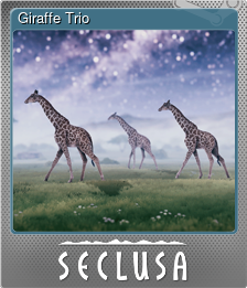 Series 1 - Card 5 of 8 - Giraffe Trio