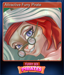 Series 1 - Card 1 of 5 - Attractive Furry Pirate