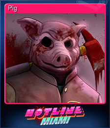 Series 1 - Card 5 of 6 - Pig