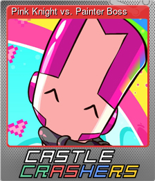 Series 1 - Card 4 of 6 - Pink Knight vs. Painter Boss