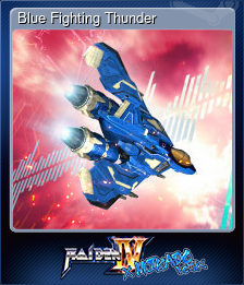 Series 1 - Card 2 of 9 - Blue Fighting Thunder