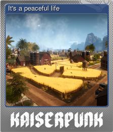 Series 1 - Card 1 of 9 - It's a peaceful life