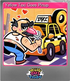 Series 1 - Card 11 of 15 - Yellow Taxi Goes Pinup