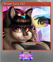 Series 1 - Card 4 of 5 - Brown furry Girl