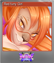 Series 1 - Card 1 of 5 - Red furry Girl