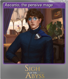 Series 1 - Card 5 of 6 - Ascanio, the pensive mage