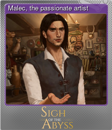 Series 1 - Card 2 of 6 - Malec, the passionate artist