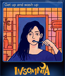 Series 1 - Card 6 of 6 - Get up and wash up