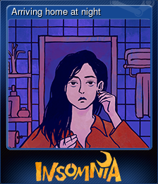 Series 1 - Card 3 of 6 - Arriving home at night