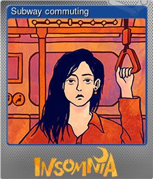 Series 1 - Card 5 of 6 - Subway commuting