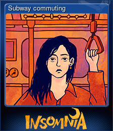Series 1 - Card 5 of 6 - Subway commuting