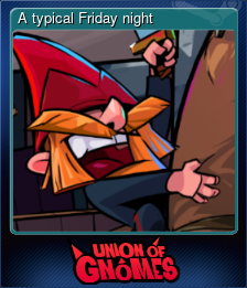 Series 1 - Card 2 of 6 - A typical Friday night