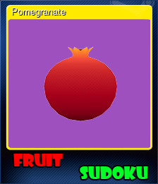 Series 1 - Card 5 of 5 - Pomegranate