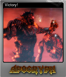 Series 1 - Card 3 of 6 - Victory!