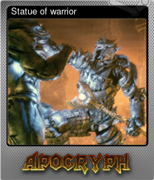 Series 1 - Card 2 of 6 - Statue of warrior