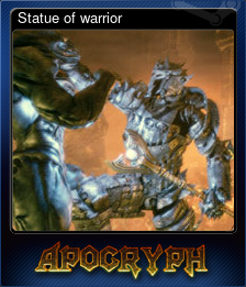 Series 1 - Card 2 of 6 - Statue of warrior