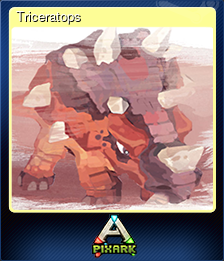 Series 1 - Card 6 of 6 - Triceratops