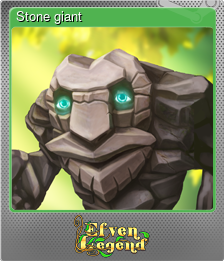 Series 1 - Card 4 of 8 - Stone giant