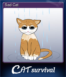 Series 1 - Card 4 of 9 - Sad Cat