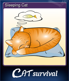 Series 1 - Card 7 of 9 - Sleeping Cat
