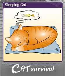 Series 1 - Card 7 of 9 - Sleeping Cat
