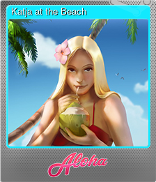 Series 1 - Card 2 of 5 - Katja at the Beach