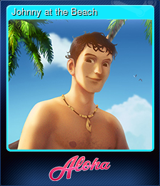 Series 1 - Card 1 of 5 - Johnny at the Beach