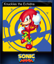 Series 1 - Card 6 of 8 - Knuckles the Echidna