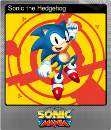 Series 1 - Card 7 of 8 - Sonic the Hedgehog
