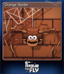Series 1 - Card 3 of 5 - Orange Spider
