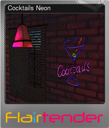 Series 1 - Card 2 of 5 - Cocktails Neon