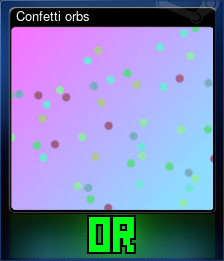 Series 1 - Card 2 of 5 - Confetti orbs