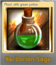 Series 1 - Card 4 of 5 - Flask with green potion
